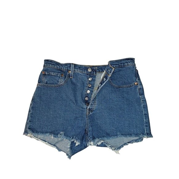 LEVI’S 501 Classic High Rise Button Fly Women’s Size 31 Denim Shorts 56327-0055 - Picture 5 of 9